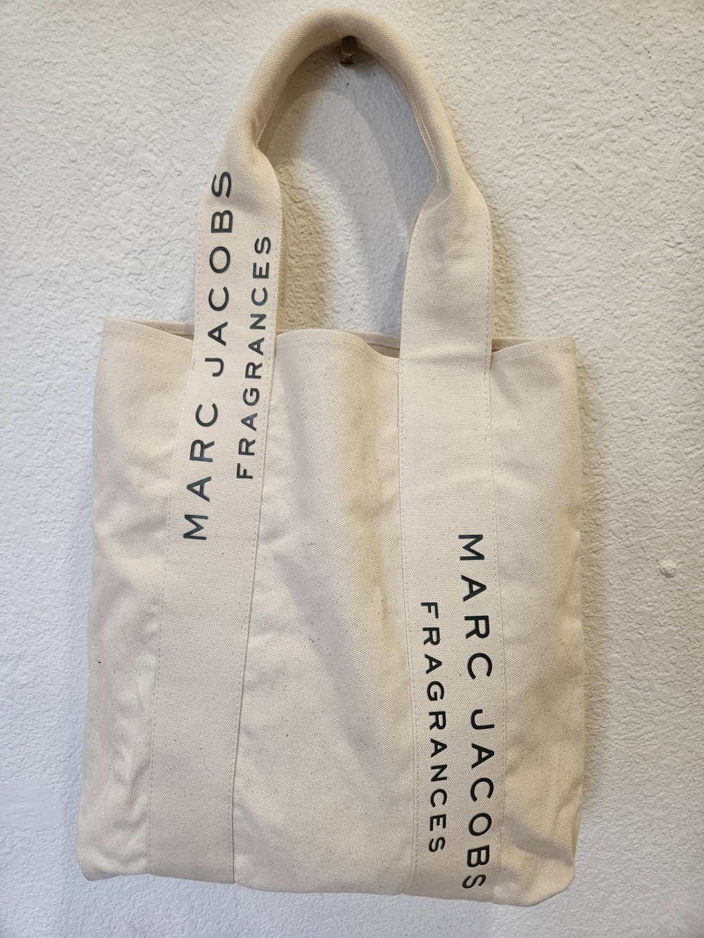 Authentic Marc Jacobs Fragrances Canvas Tote Bag - Cream Off-White - Picture 2 of 5